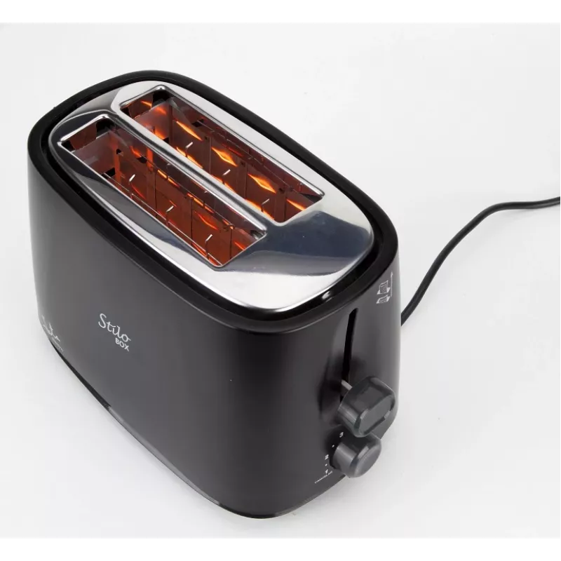 Toaster JATA TT631 2 slice 750 W Black Stainless steel