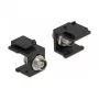 Keystone module DELOCK 86851, flat FC connector, black, 16.5×24×21.8 mm
