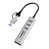 USB3.0 hub USB-A, SD/mic roSD slot, 2in1