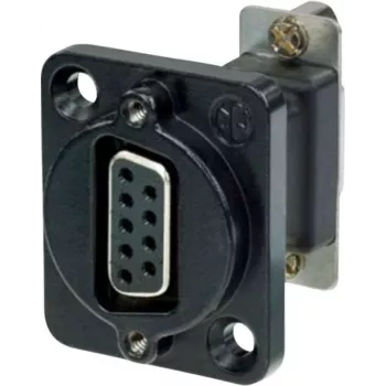 Neutrik NADB9FF-B Cable Adapter VGA Black - Stainless Steel (NADB9FF-B)