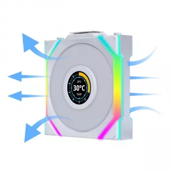 Fan Lian Li UNI FAN SL Wireless LCD 120 12 cm White 31 dB 51.45 cfm