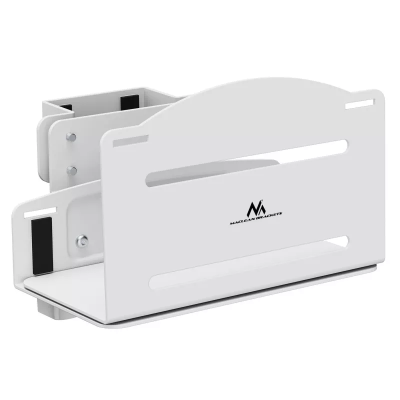 CPU holder MACLEAN MC-116W adjustable height and swivel design for under-desk mounting
