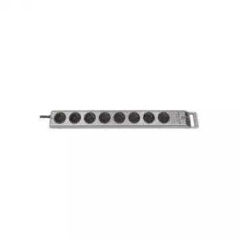 Brennenstuhl Super-Solid Line - Power Strip - 8 Output Plugs - Silver (1153340118)