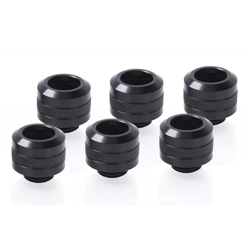 Fitting kit Alphacool 17475 — brass fittings, black, Ø 22 mm, H 20 mm