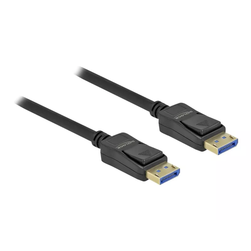 Delock - DisplayPort-Cable - DisplayPort (M) to DisplayPort (M) - DisplayPort 2,0 - 1,0m - Supports 10K 60 Hz (10,240 x 4320) - Black (80261)