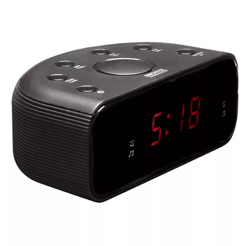 Clock Denver CR-430 Analog & Digital FM Radio LED Display Black