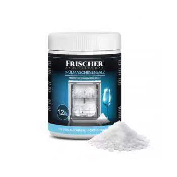 Dishwasher salt FRISCHER FR00101_1200, 1.2 kg, water softening salt in plastic jar