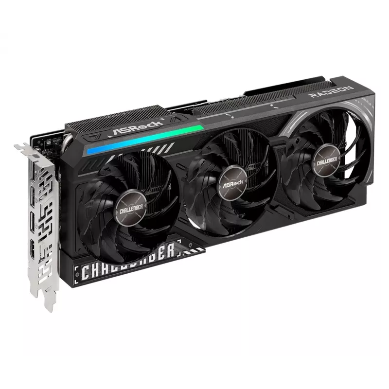 Graphics card ASRock Challenger Radeon RX 9070 XT — 16 GB GDDR6, 256-bit, PCIe 5.0, 3-fan active cooling
