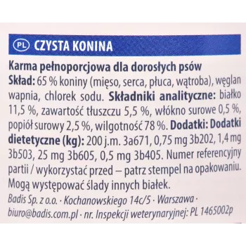 Wet Dog Food Animonda GranCarno Horse Adult 400 g — single-protein, 78% moisture, 11.5% protein