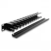 Patch panel DELOCK 67628 1U, black nylon, 483 mm depth, 70x44.5 mm