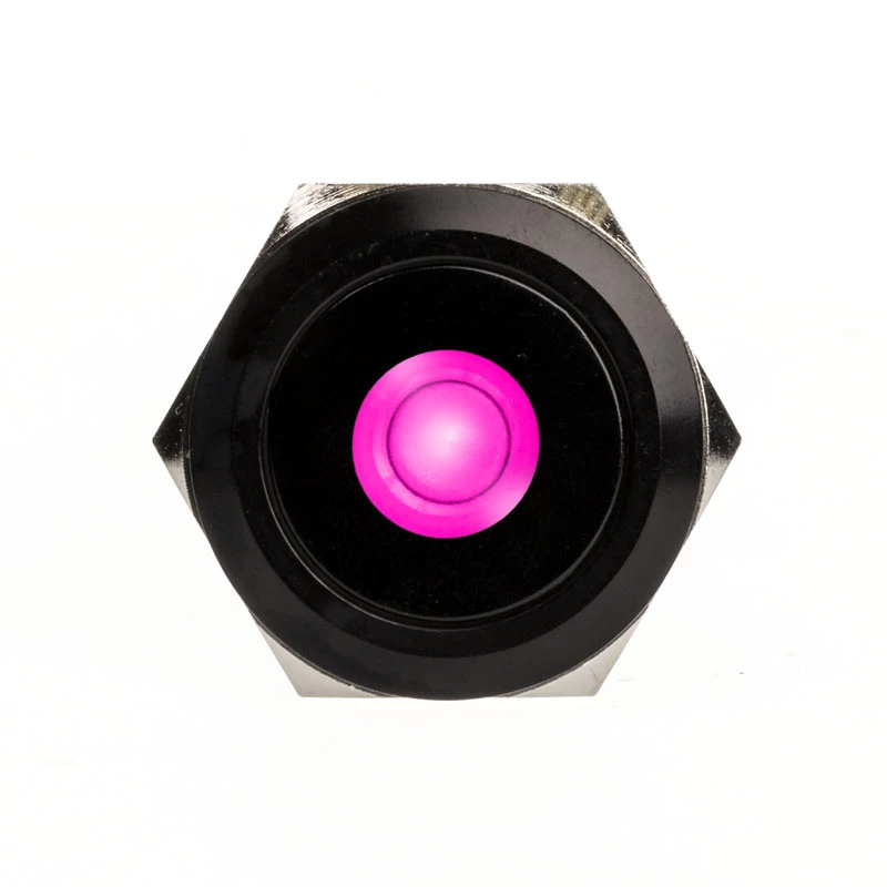 DimasTech Vandalismustaster 25mm Blackline Dot RGB (PD224) vandal-resistant push button