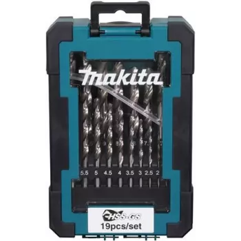Drill Bit Set Makita D-78352 HSS-GS, 19-piece high-speed steel twist bits