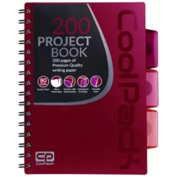 Spiral note book A5 Coolpack Red