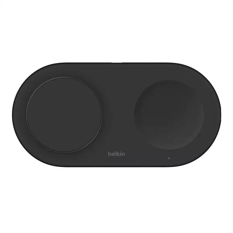 Belkin WIZ021VFBK - 2-in-1 wireless charging pad with Qi2 technology 15 W, black