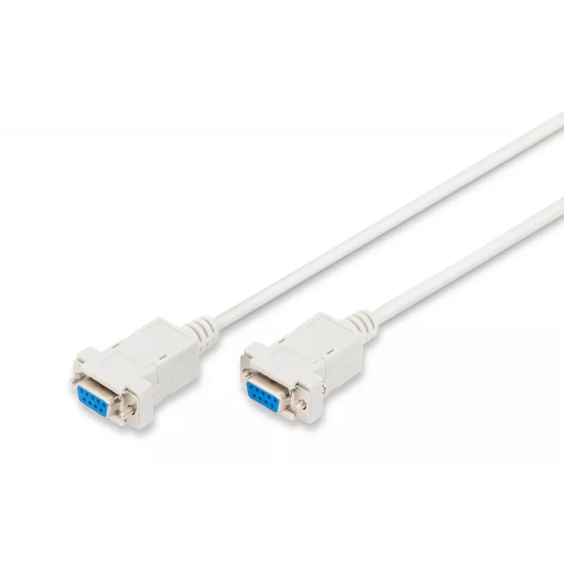 Assmann Zero-Modem connection cable. D-Sub9 F/F. 3.0m. snap-hoods. be (AK-610100-030-E)