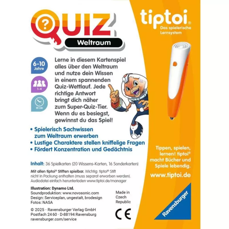 tiptoi Quiz Space, Quiz Game