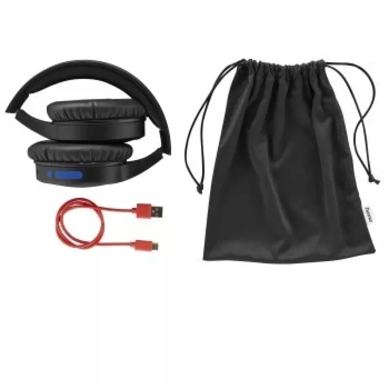 Hama 00184160 headphones/headset Wired & Wireless Head-band Calls/Music USB Type-C Bluetooth Black, Blue