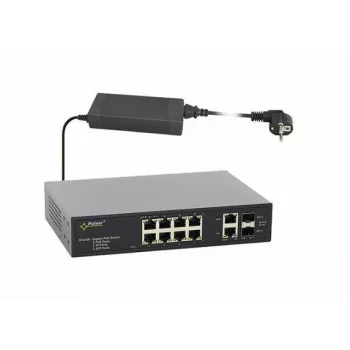 Industrial PoE Switch TP-LINK SFG108 — 12-port PoE, 802.3af/at support