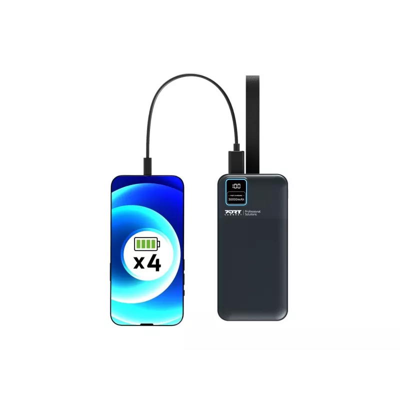 Portable Charger Port Designs 907003 30000 mAh