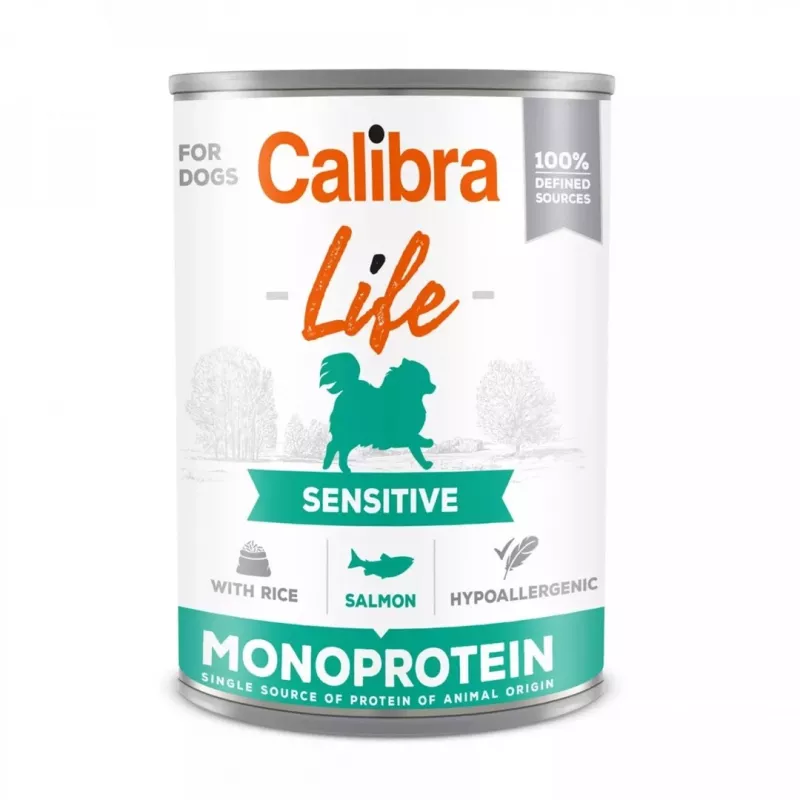 CALIBRA Life Sensitive Salmon with rice - wet dog food - 400g