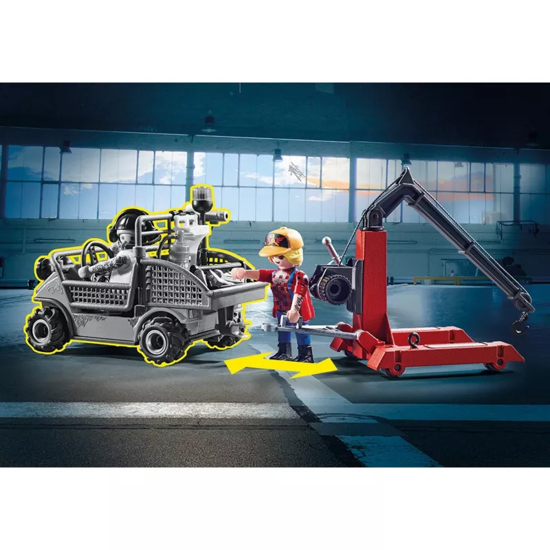 70834 Air Stuntshow Servicestation, Construction Toy