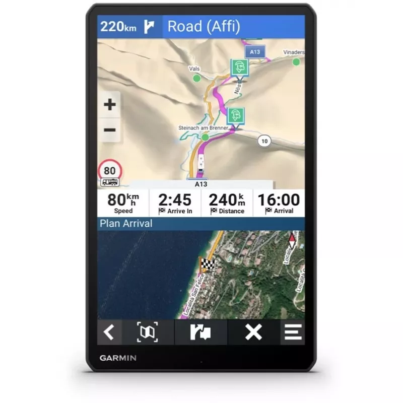 Garmin 1095 Navigationssystem Fixed 25,6 cm (10.1 ) TFT Touchscreen 554 g Black (010-02749-10)
