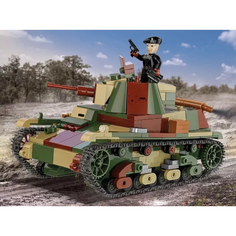 Cobi Building Blocks Light Tank 7TP model, 669 pieces, COBI-2661