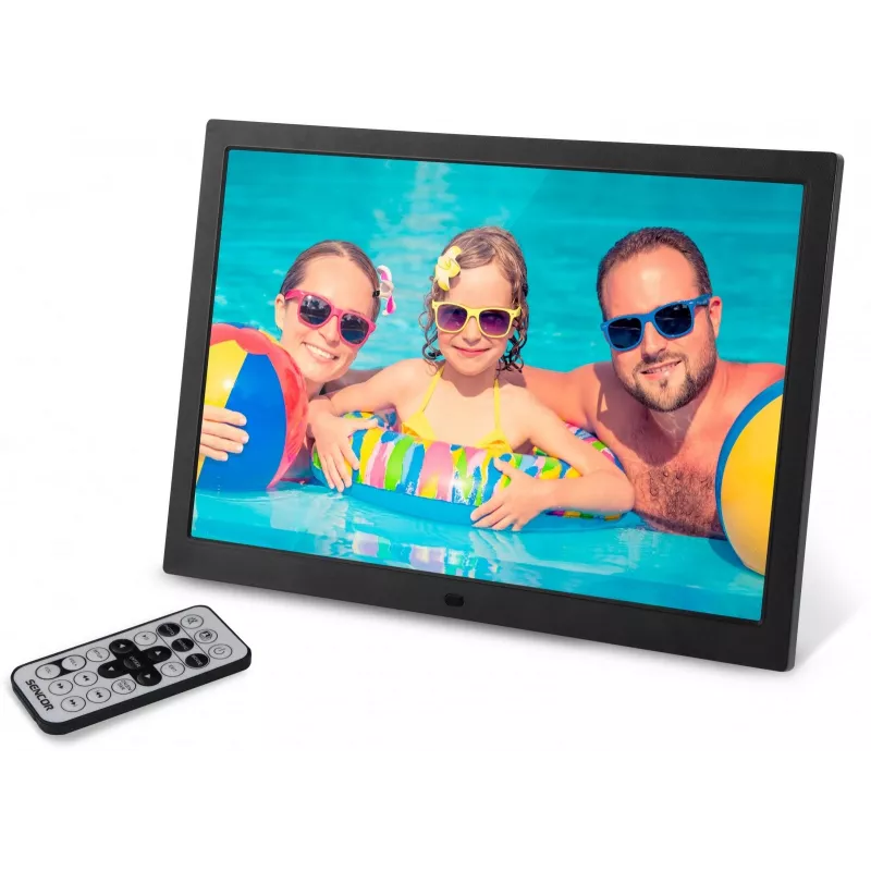 Digital photo frame SENCOR SDF 1571 BK — 15-inch black multimedia frame