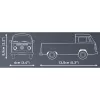 Cobi model kit Volkswagen T2a flatbed truck 1:35 scale grey