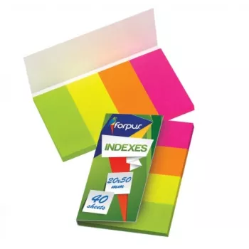 Note Paper Forpus FO42026 Rectangle Multicolour 40 Sheets Self-adhesive