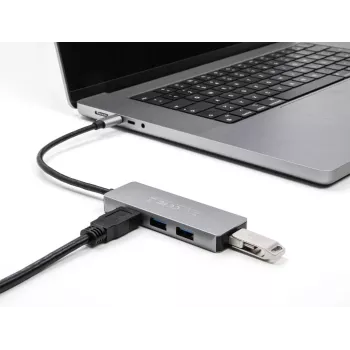 DeLOCK 63173 USB Hub Type-C 5000 Mbit/s Black