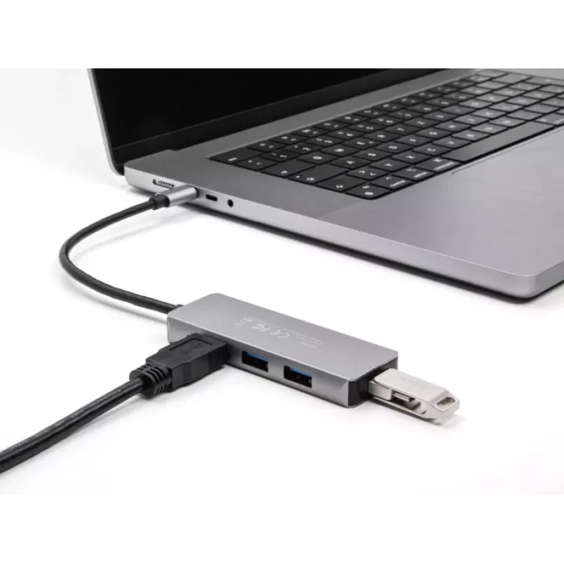 DeLOCK 63173 USB Hub Type-C 5000 Mbit/s Black