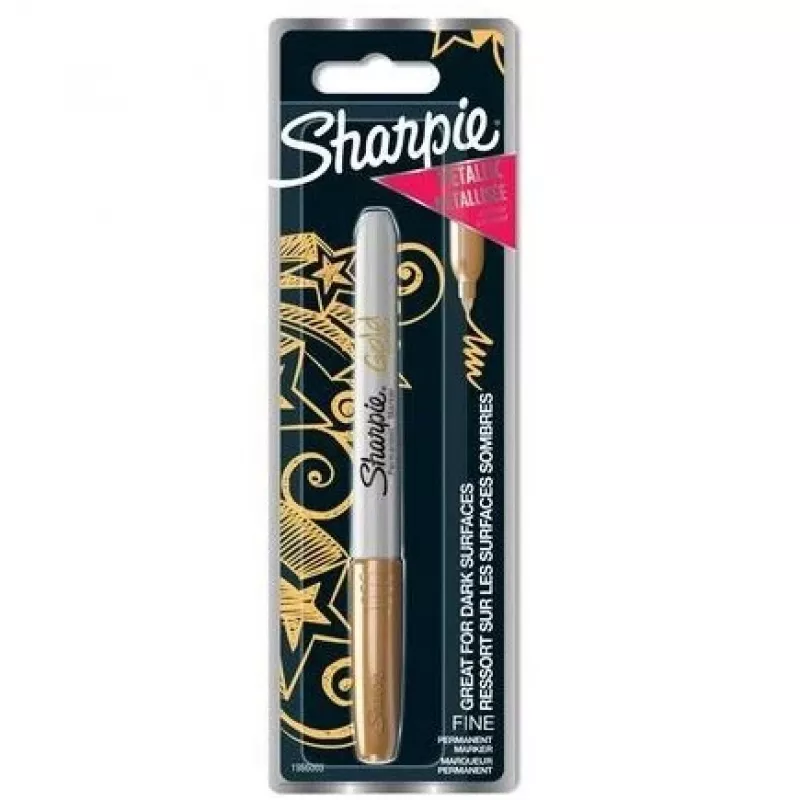 Permanent marker Sharpie 1986003 Fine tip Gold