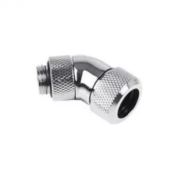 Alphacool Eiszapfen 13mm HardTube Screw-In Fitting 45° Rotatable G1/4 - Chrome (17406)