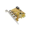 Internal USB 3.2 Gen 1 (5 Gbit/s) PCIe interface card adapter — Sunix USB4300N, 78×121×18 mm