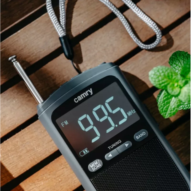 Camry | Portable mini radio | CR 1905 | Alarm function | Black