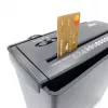 SHREDDER - Documents Shredder. Cutting Paper, Foil, CD/DVD Discs, Credit Cards. (MT215)