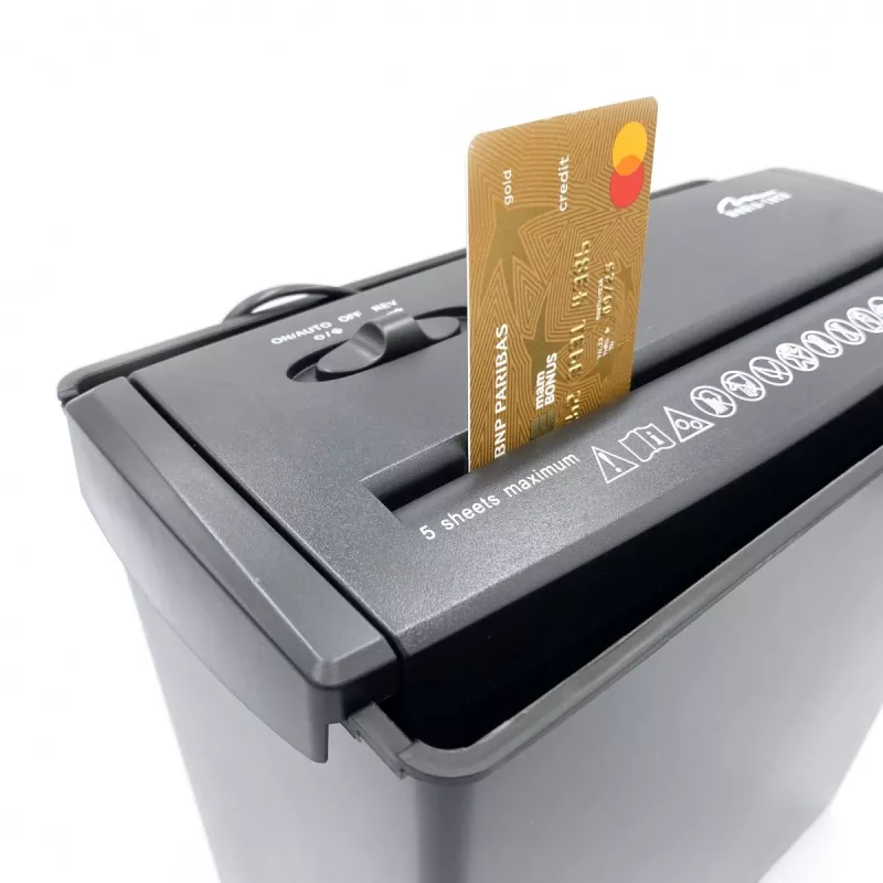 SHREDDER - Documents Shredder. Cutting Paper, Foil, CD/DVD Discs, Credit Cards. (MT215)