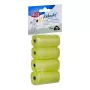 Poop bags Trixie Lemon Scented M — 20 pcs per roll, 4 rolls (80 bags), yellow plastic