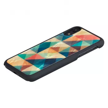 Smartphone case iKins for iPhone XR — Mosaic Black protective cover