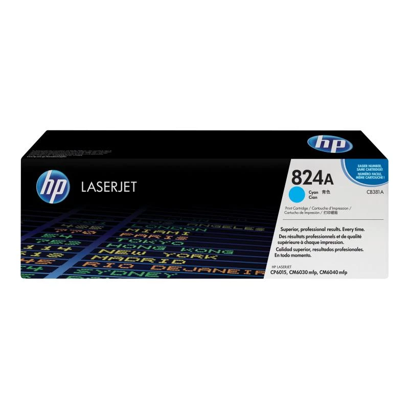 HP 824A Cyan Original LaserJet Toner Cartridge, 21000 pages, Cyan, 1 pc(s)