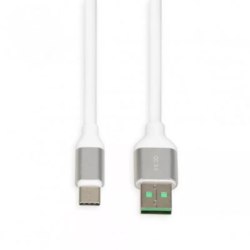 USB A to USB C cable IBOX IKUMTCWQC 1.5 m, USB 2.0, 3 A, white