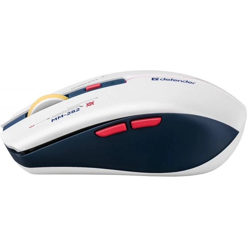 Wireless gaming mouse DEFENDER MM-282 RF — ambidextrous, optical 1800 DPI, 5 buttons, USB, battery-powered