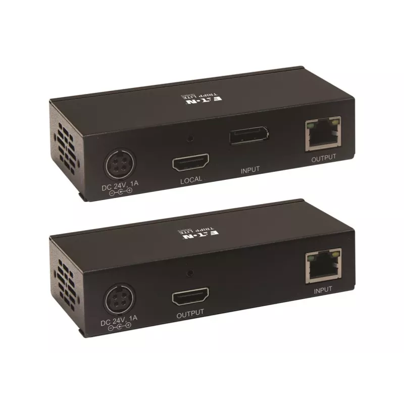 Eaton Tripp Lite Series DisplayPort to HDMI over Cat6 Extender Kit with KVM Support, 4K 60Hz, 4:4:4, USB, PoC, HDCP 2.2, up to 230 ft., TAA - Expansion for Video/Audio - HDMI, Di