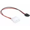 Delock Power Cable Molex 4 Pin Plug to Slim SATA 6 Pin Receptacle 24 cm