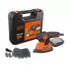 Portable sander Black & Decker KA2500K-QS, 120 W, 2 mm orbit, 135×95 mm sheet, 230 V, 2 m cable
