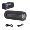Portable speaker MANTA SPK130GO BT — Bluetooth 5.0, TWS, FM, 10W RMS, rechargeable (black, 8×8×19 cm)
