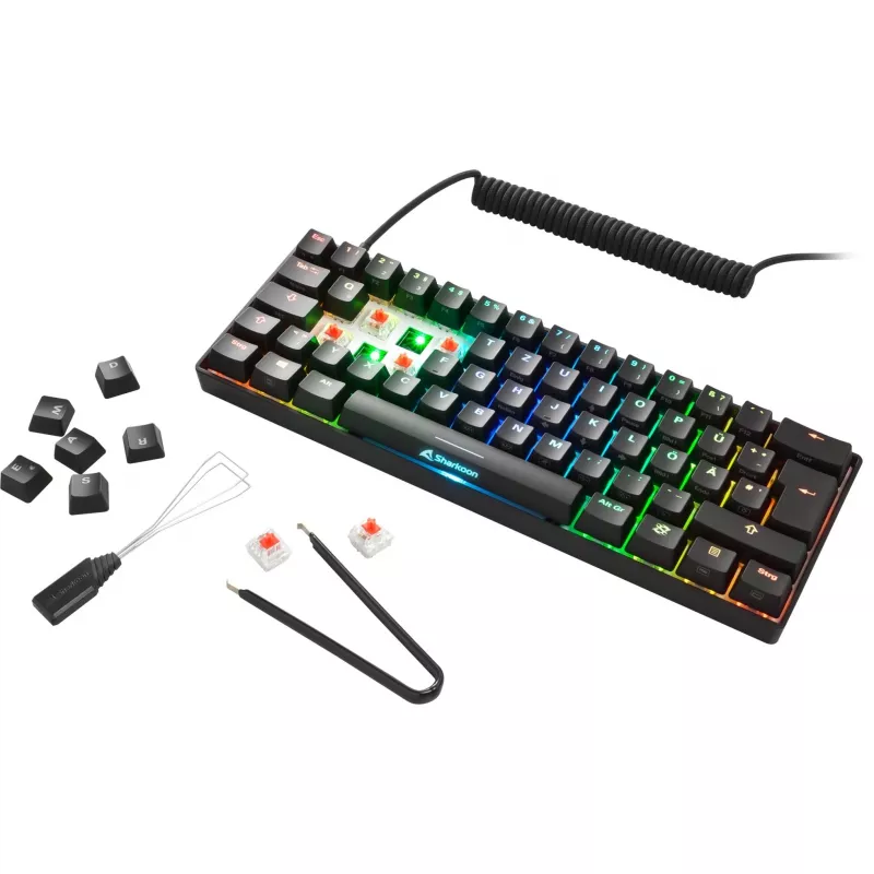 Sharkoon SKILLER SGK50 S4 Keyboard Gaming USB QWERTZ German Black