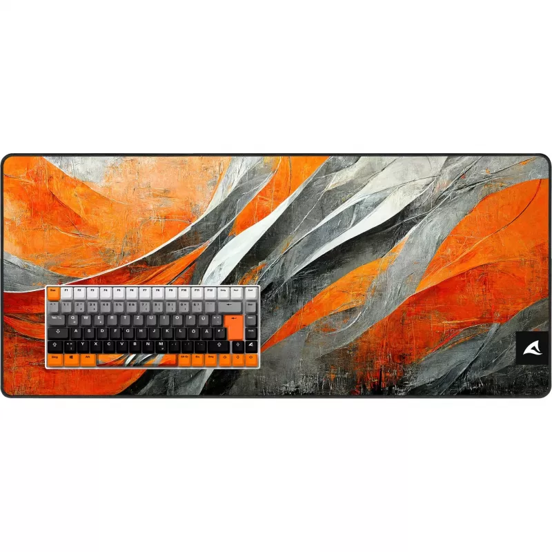 Mechanical gaming keyboard Sharkoon SKILLER SGK50 S3 Design Bundle D6 — orange/grey