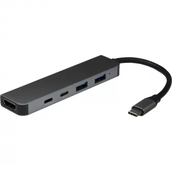 USB Hub Inter-Tech H-469-1 Type-C 5000 Mbit/s HDMI